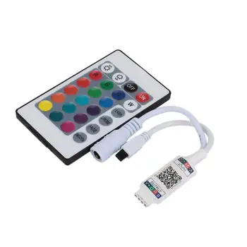 

Bluetooth Controller with Remote Control RGB LED Bluetooth Controller Adjustable 3528 5050 Durable RGB Bluetooth Controller