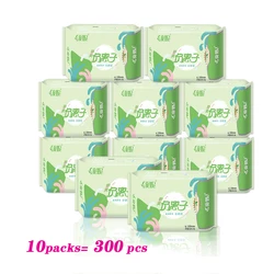 Serviettes hygiéniques pour les règles, 300 pièces, Anti Inflammation, Anti Infection de la levure, anti bactéries, serviettes hygiéniques maternelles 