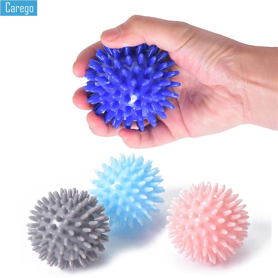 

Carego TPR Hand Grip Ring Massage Gym Fitness Finger Heavy Exerciser Ball Strength Muscle Recovery Gripper Trainer thorn ball
