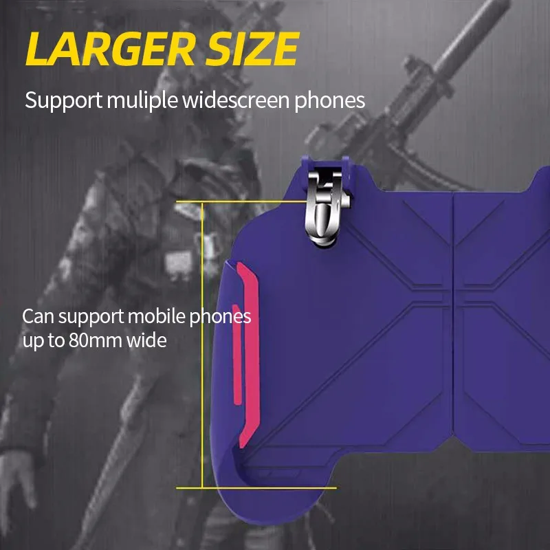  MK47 PUBG Game Controller Joystick Gamepad Metal Trigger Fire Button Shooter Gamepad For IOS Androi
