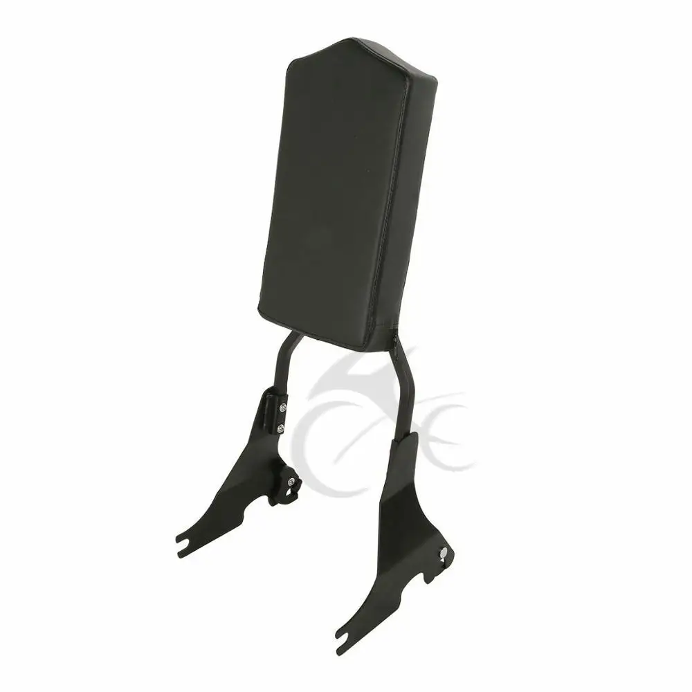 Мотоцикл пассажирская спинка SissyBar Pad для Harley спортивный Железный 883 1200 XL 1200T XL883L XL1200V 2004 - Цвет: Black