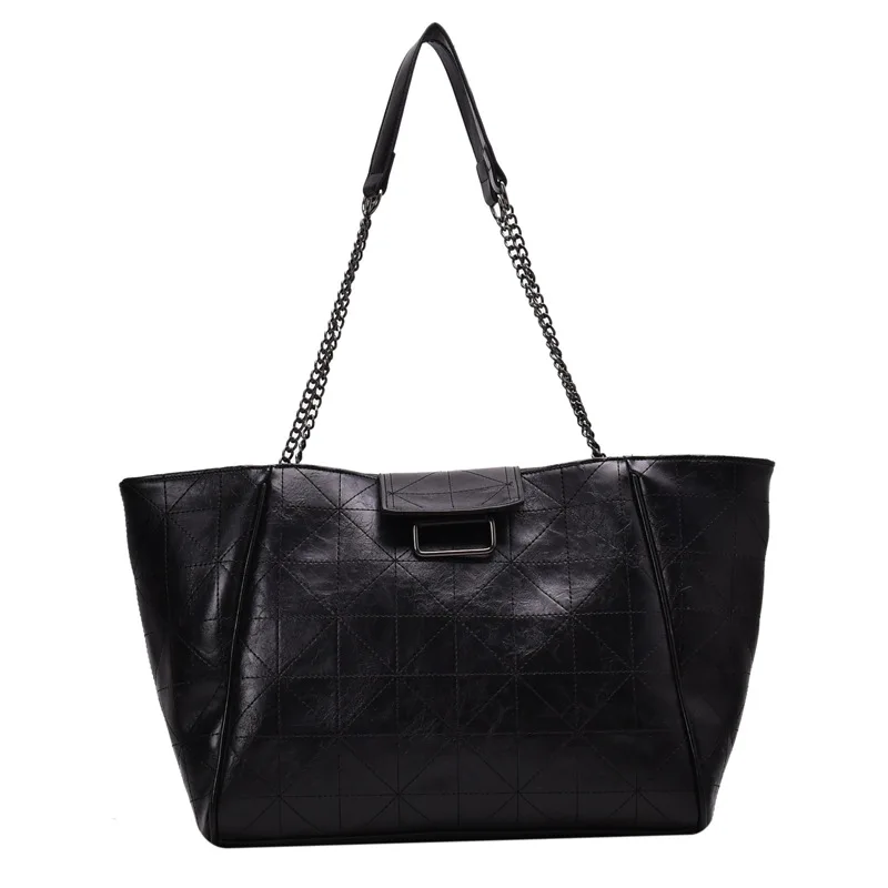 

Female Bag 2019 New Fashion Casual Single Shoulder Bag Rhombic Chain Ladies Handbag Large Capacity Tote Bag Women's Bag
