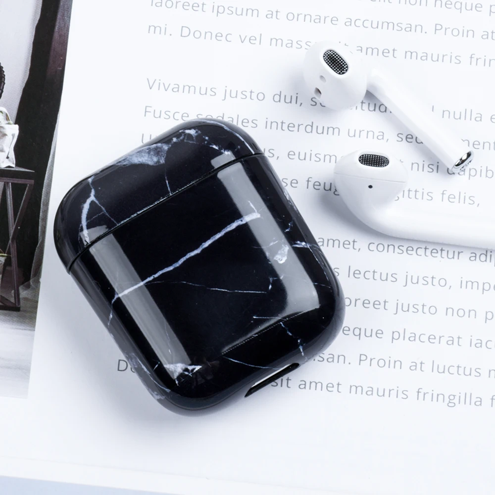 Модный чехол для наушников s on для Airpods 1 2 чехол с мраморным рисунком чехол для зарядки корпус для AirPods 1 Air Pods 2 защитный рукав - Цвет: 05