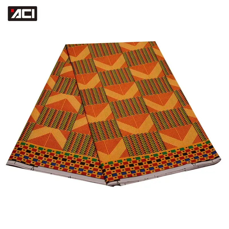 ACI Ghana ткань Kente Анкара Африканский Воск печатная Ткань 6 ярдов/шт модная африканская ткань Анкара настоящий воск