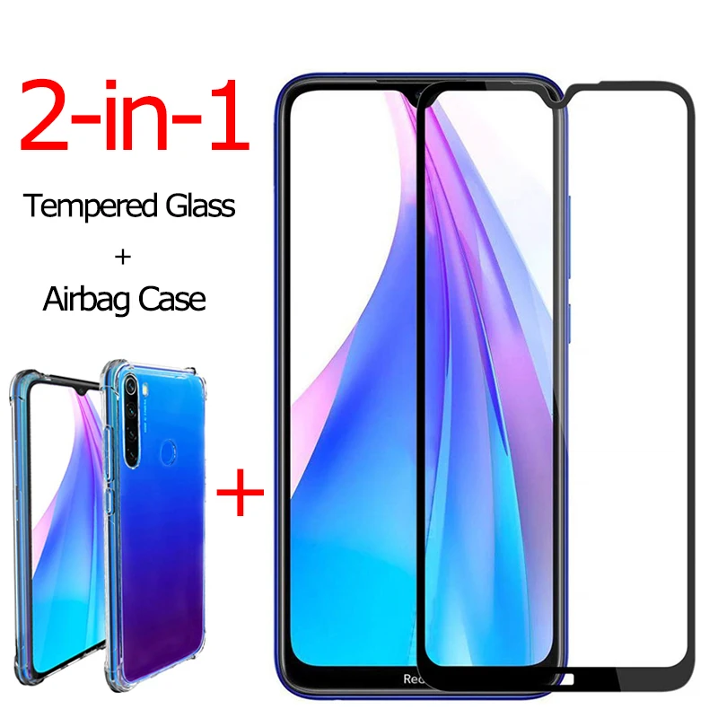 3-в-1 камера стекло защитное+Airbag case Redmi Note 8 T защитное стекло на Redmi Note 8Pro Xiaomi-Note8 Redmi 8T glass чехол редми нот 8т бампер чехол на редми 8 т ксиоми редми нот 8 про чехлы сяоми редми ноут 8 стекло - Цвет: Airbag Case Glass