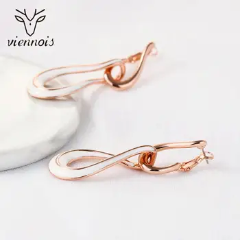

Viennois Enamel Drop Earrings for Women Rose Gold Plated Geometric Enamel Round Earrings Korean Earrings Fashion Jewelry