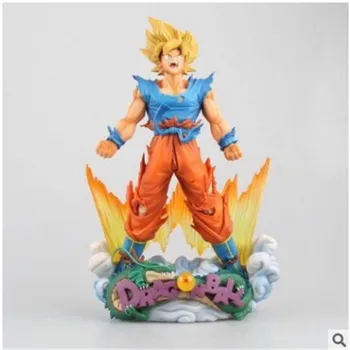 

Anime Dragon Ball Super Saiyan Explosive Sun Wukong Blue Cloud Somersault Cloud Action PVC Figure Statue Model Toy Doll 23cm
