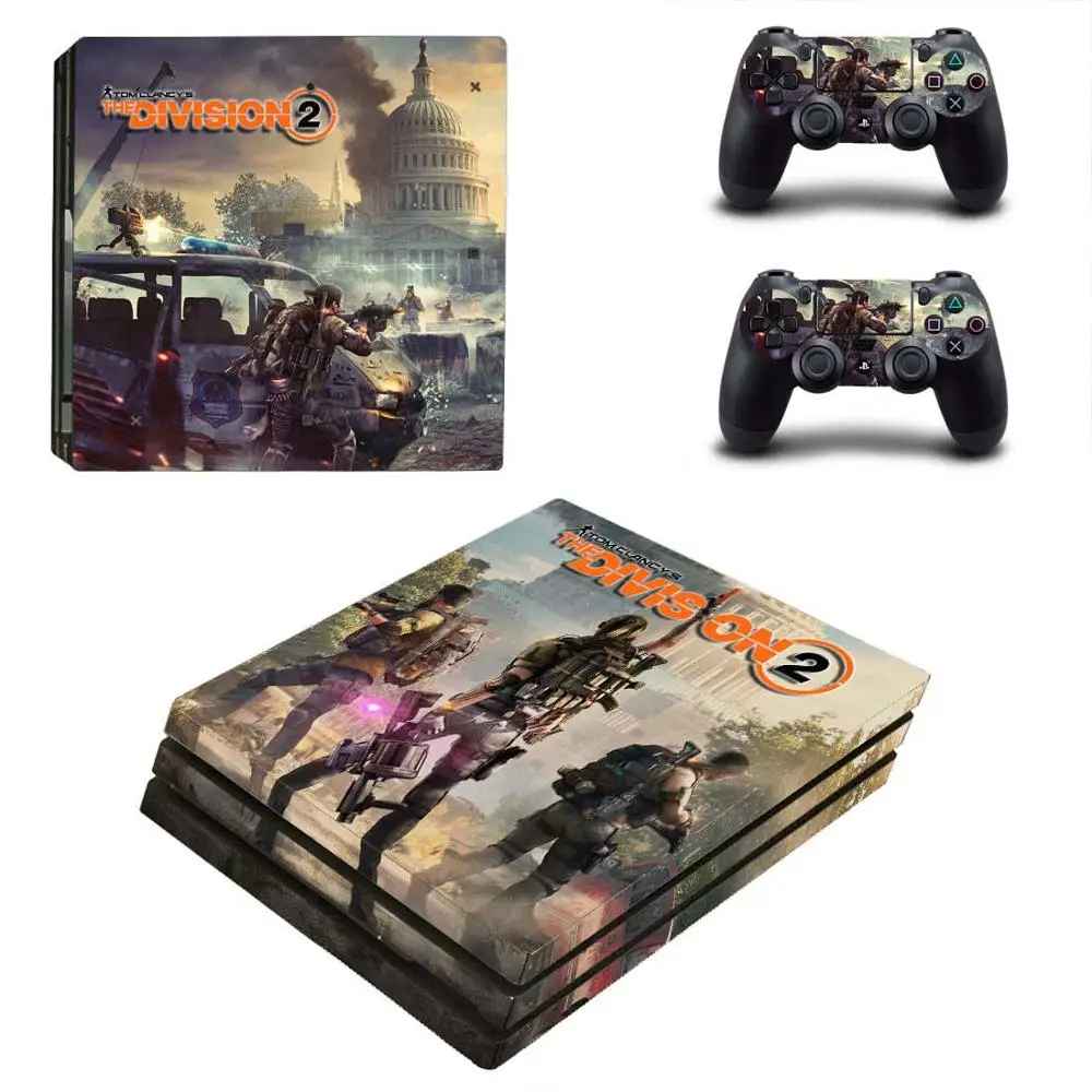Наклейка Tom Clancy's The Division 2 PS4 Pro s PS 4 Pro виниловое покрытие наклеивающиеся Переводные картинки для детей playstation 4 Pro консоль и контроллер - Цвет: YSP4P-3297