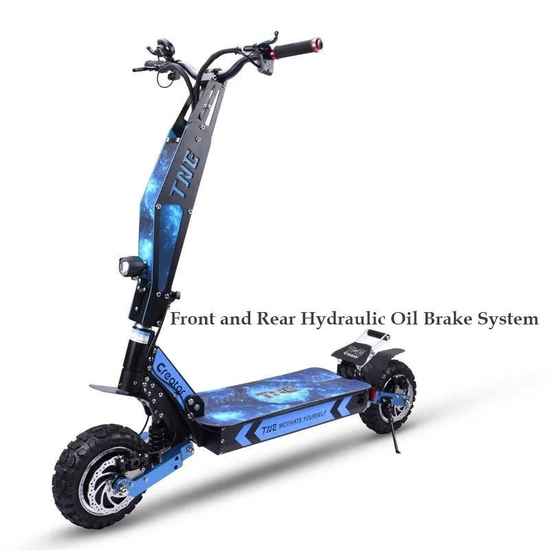 Powerful Electric Scooter Two Wheels Electric Scooters 11 Inch Dual Motor 3600W 60V Folding Off Road Electric Bike For Adult (5)