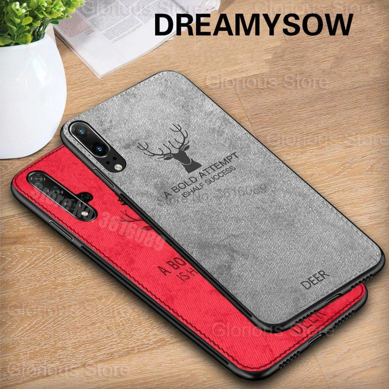 

Cloth Phone Case For Huawei Mate 30 20 Pro P20 P30 Honor 20 10 lite 9X Pro 8X 10i 20i 9 P Smart Z Plus 2019 Soft Edge Back Cover