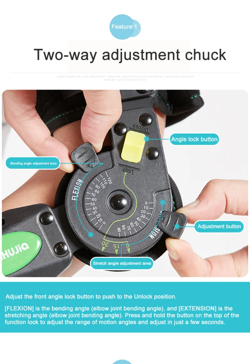 Фиксационный кронштейн для локтевого сустава Удобная Регулируемая длина легко работать с крепкими липучками и устойчивыми подлокотниками