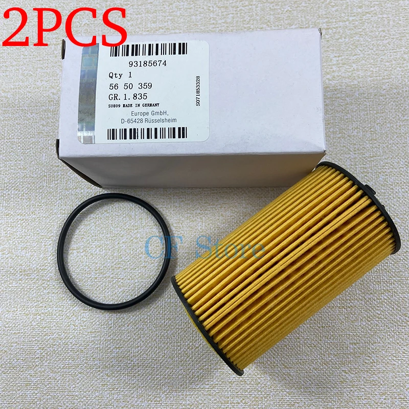 2 Pz Filtro Olio Motore Per Chevrolet Aveo Cruze 1.6 1.8 T300 J300 Orlando Opel Insignia Astra Zafira 93185674