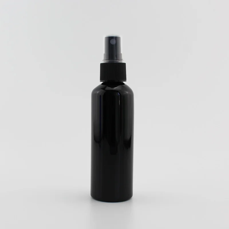 Black Bottle Black 100 мл X 50 пустые бутылки с распылителем для духов, 100 куб. См ПЭТ прозрачный контейнер с распылителем насос мелкий туман косметическая бутылка с распылителем упаковка - Цвет: Black Bottle Black