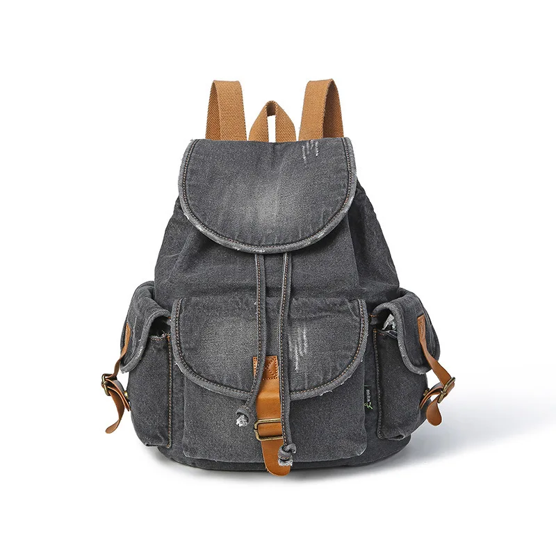 

Shoulder WOMEN'S BagNew Style Korean-style-Washing Water Cowboy Middle School Students Women's Simple Casual Cowboy Cloth