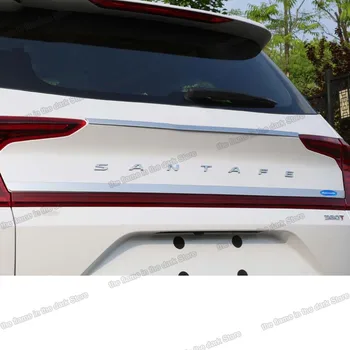 

Lsrtw2017 Stainless Steel Car Tail Door Trunk Strip Trims for Hyundai Santa Fe 4th Generation 2019 2020