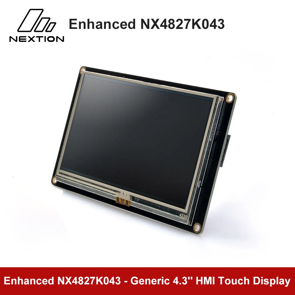 Nextion Enhanced NX4827K043-4,3 ''HMI интеллектуальный сенсорный дисплей USART TFT lcd модуль EEPROM Встроенный RTC, GPIOs