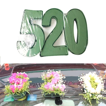 

LOVE Lettered Mud Sponge Sucker Flower Holder Mud Inserting Dry Flower Holder Flower DIY Wedding flower decoration