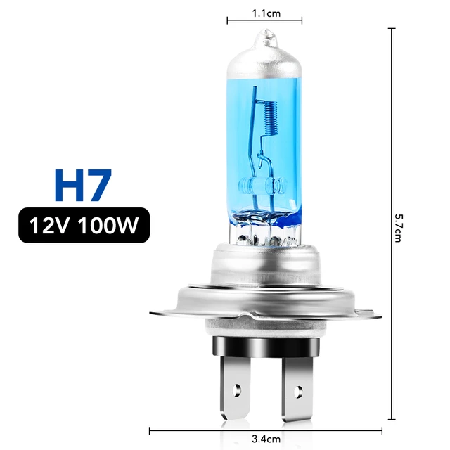 2 PCS H4 H7 Super Helle Weiße Nebel-halogenbirne 55W Auto Kopf