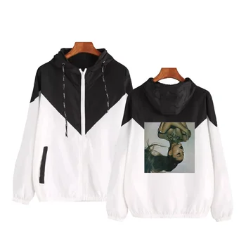 

Hot Sale Ariana Grande Jackets Autumn Fashion Basic Jackets Men/Women Hip Hop Hooded Casual Jackets Thin Coat Outwear Sweatshirt