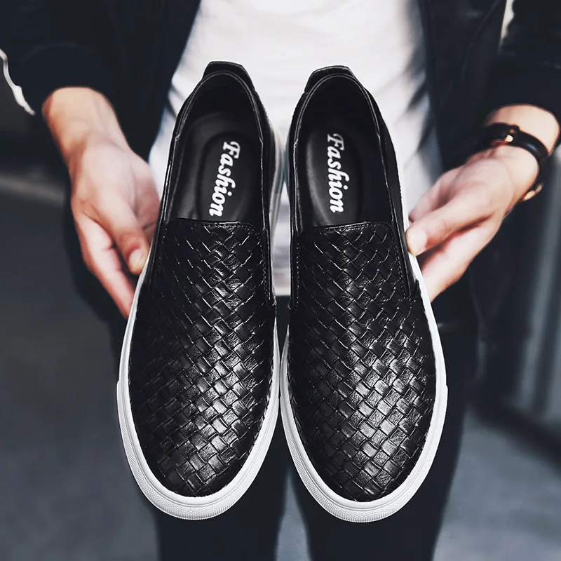 

Autumn & Winter Shoes 2018 New Style Loafers Men's England Breathable Korean-style MEN'S Casual Shoes Genuine Leather Slip-on ME
