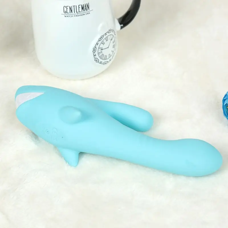 Female Smart Shark Vibrator Toy Adult Soft G Spot Stimulation 8 Frequency Vibration Massager dropshipping