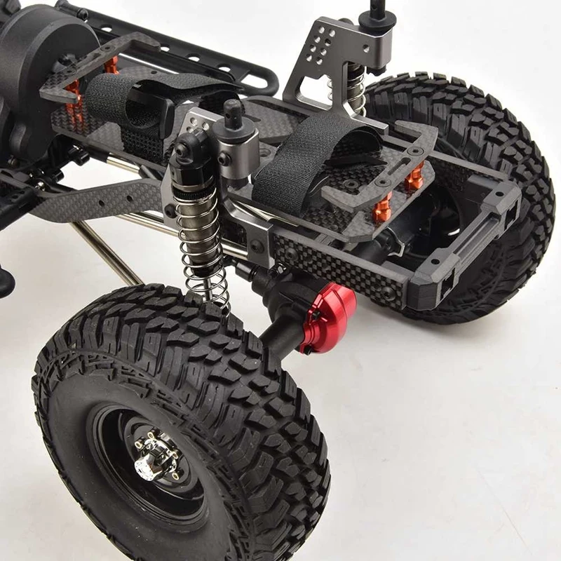 FBIL-Ex86100 Pro 1/10 2,4G 4Wd Rc автомобиль электрический скалолазание гусеничный Rc автомобиль открытый игрушки комплект-Красный