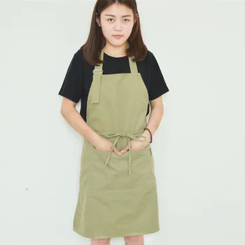 

Cloth art thickening sleeveless apron cotton canvas household chores work set of head apron