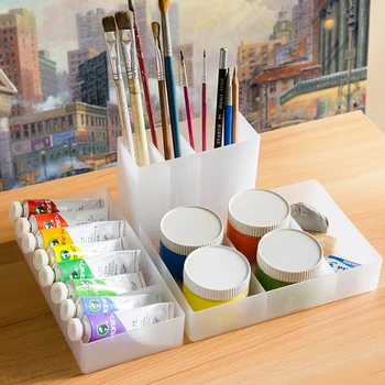 

Plastic Adjustable Drawer Makeup Storage Box Desktop Cosmetic Sundries Lipstick Storage Container Case Kitchen Drawer Organizer