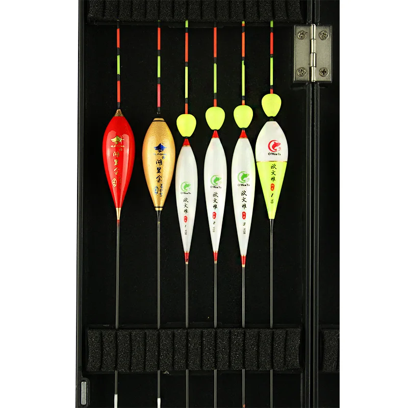Fishing Floats Set 16pcs/Lot ABS Plastic Box Mix Size Buoy Bobbers For Carp Fishing