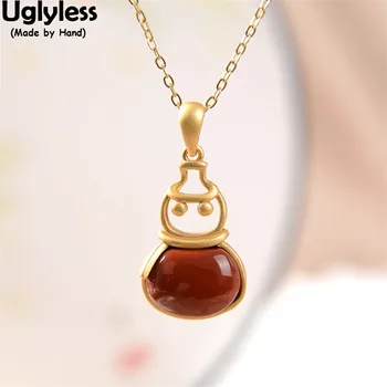 

Uglyless Snowman Pendants Studs Earrings Women Creative Winter Icons Necklaces No Chain Agate Jade 925 Silver Gifts Jewelry Sets