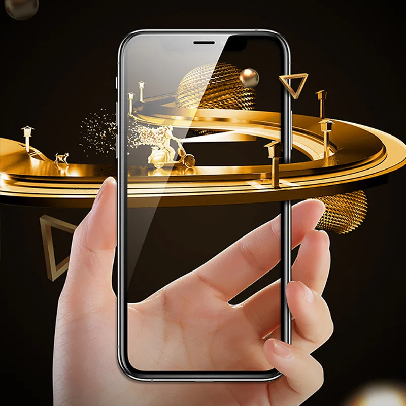 300D полное покрытие закаленное защитное стекло для iphone X XR XS Max 11 Pro 9H Защитная пленка для экрана на iphone 11 Pro Max жесткое стекло