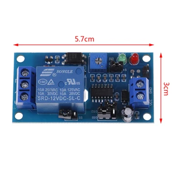 

DC 12V Time Relay Module Normal Open Time Delay Relay Timing Timer Relay Control Switch Adjustable Potentiometer LED Indicator