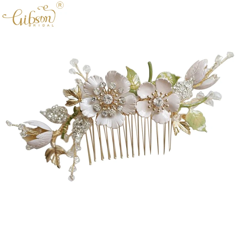 Цветочные украшения для волос свадебный аксессуар расческа заколки-невидимки