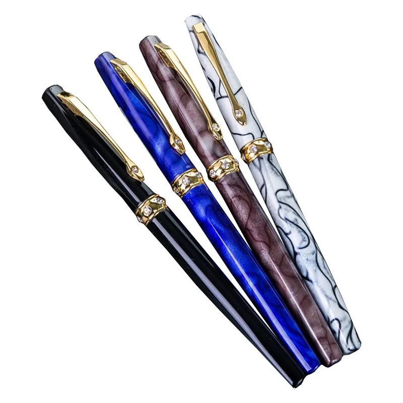 Авторучка чернильная металлическая текстура бизнес специальный бутик Ручка