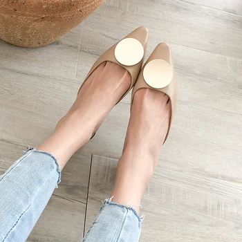 

slippers women shoes luxury shoes women designers house slippers women highslippep Genuine Leather Summer Outside Pointed 2020