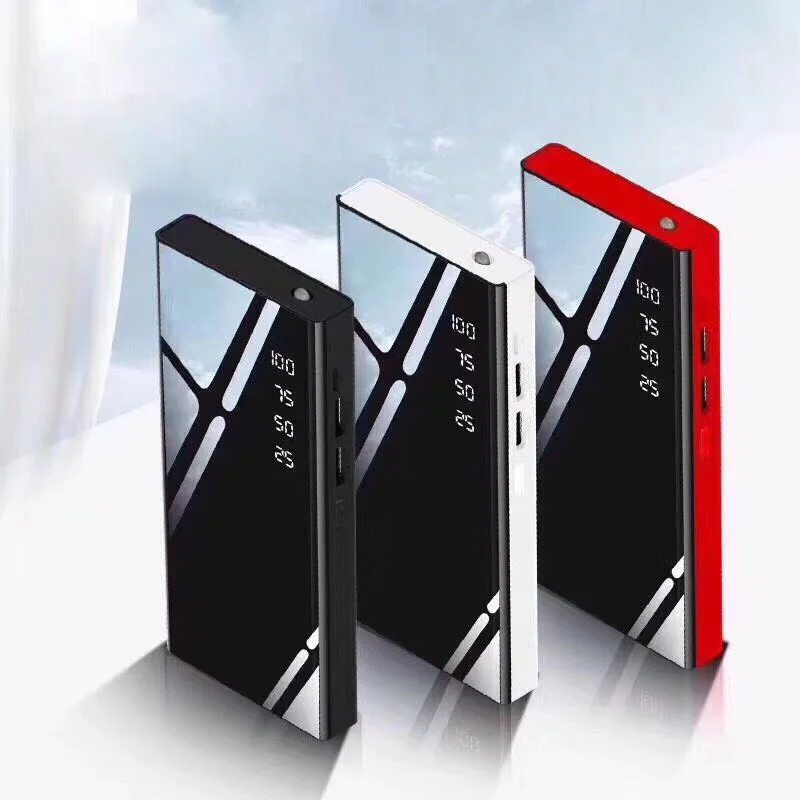 red 20000mah Xiao mi, 30000 мАч, внешний аккумулятор, полный экран, mi rror, внешний аккумулятор, портативное зарядное устройство для мобильного телефона, внешний аккумулятор для Xiaomi mi IPhone - Цвет: red 20000mah