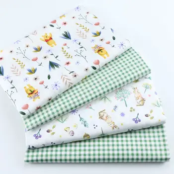 

the bear cartoon pattern print cotton fabric tissus for baby clothing bedding, twill cotton cloth DIY patchwork sewing material