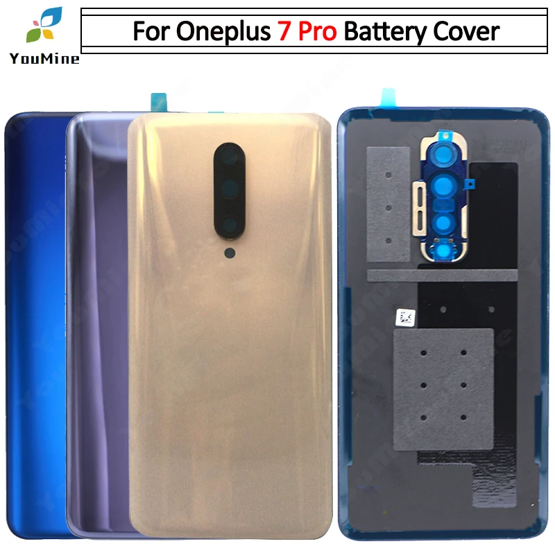 Чехол для телефона OnePlus 7 Pro, задняя крышка для батареи, задняя крышка для телефона Oneplus 7t pro, чехол для батареи с объективом камеры