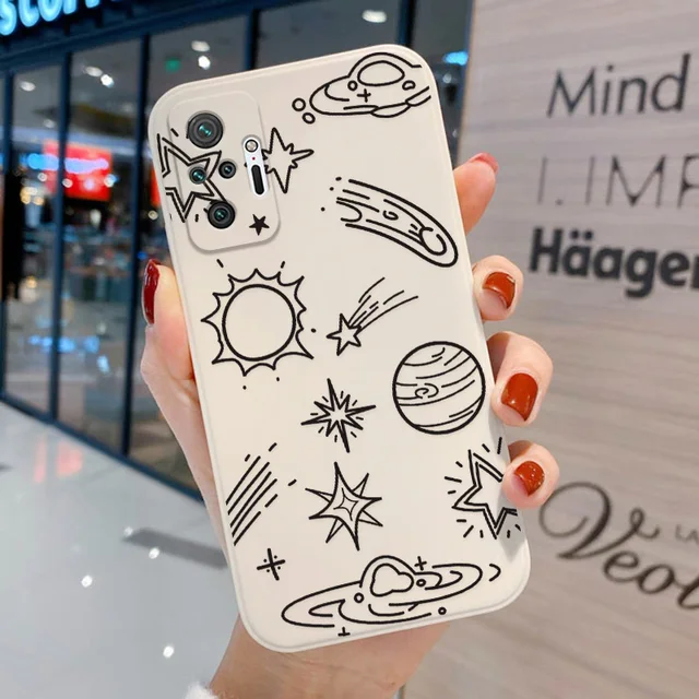 Poco X3 Pro Case Astronaut Soft Case For Xiaomi Redmi Note 10 9 Pro 8 Case Note9 Pro 11 9S 10S Little X3 9 T 9C NFC 9T 9A Cover OA55