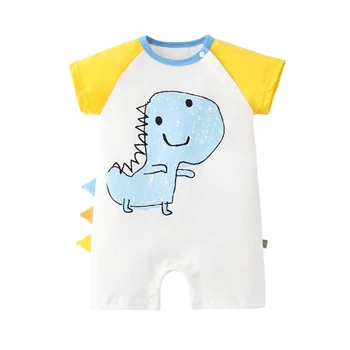 

Kids Animal Romper Autumn Cotton Warm Infant Outfits Dinosaur Whales Printed Barboteuse Bebe Sports jumpsuit Kids Animal Romper