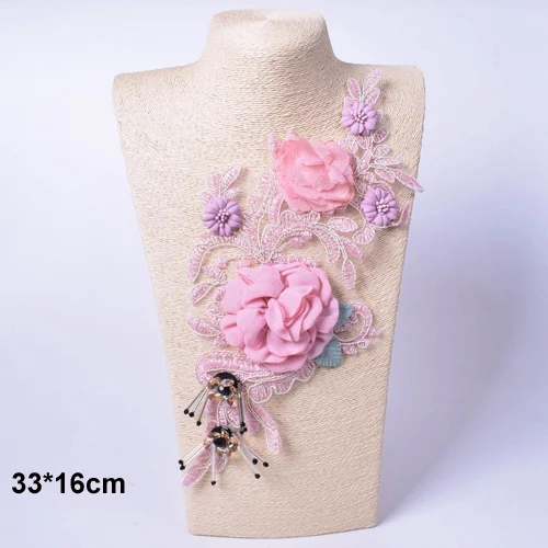 Embroidery Flower Patch Applique For Evening Dress Diy ClothingCostumes Decoration Sew On Accessories Patches Scrapbooking 12