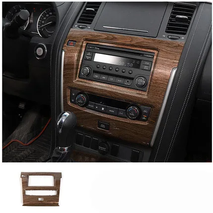 

Для Nissan патруль Y62 2017 + ABS углеродное волокно Автомобильная Панель навигации декоративная крышка наклейка внутренние части автомобильные аксессуары