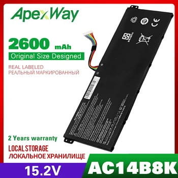 

ApexWay 40Wh 15.2V battery for Acer Aspire AC14B8K ES1-531 R7-371T V3-111 E3-111 E3-112 E3-112M ES1-711 ES1-311 R3-131T ES1-411