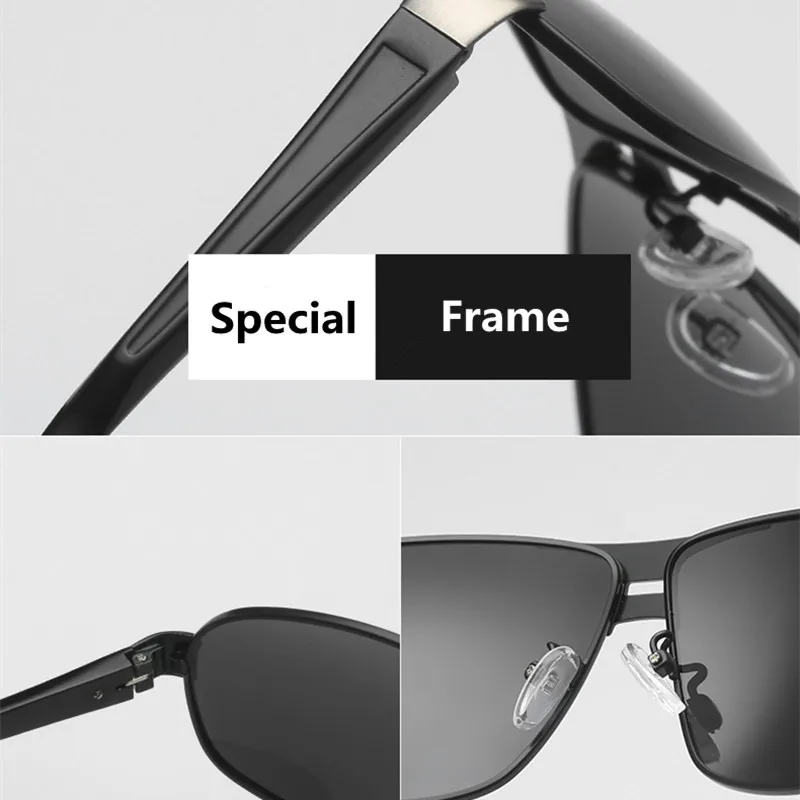 Винтажные алюминиевые поляризованные солнцезащитные очки ночного видения мужские роскошные брендовые классические солнцезащитные очки с покрытием для вождения мужчин/женщин zonnebril