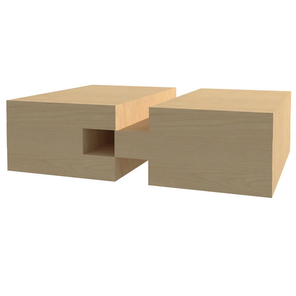 2pcs 1/4 Inch Shank Router Bit T Shape Tongue And Groove Set 3 Teeth Adjustable Wood Milling Cutter for Wood Corner Polishing