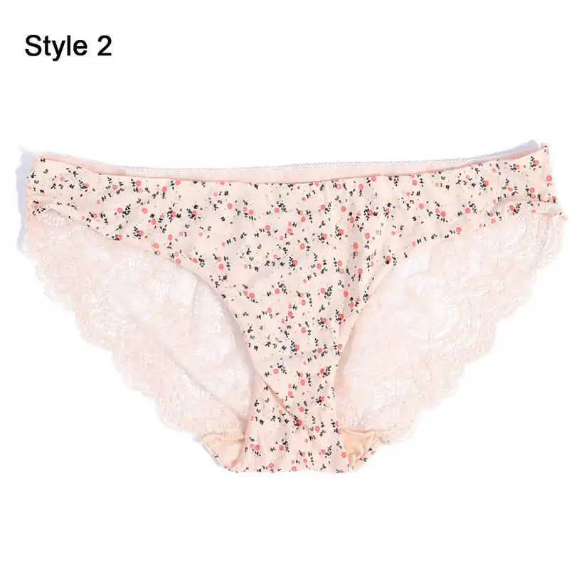 thumbnail image 1 of Bragas de encaje de algodón sin costuras para mujer, lencería Sexy de leopardo transpirable, ropa interior de moda de seda de hielo, 1 of 5