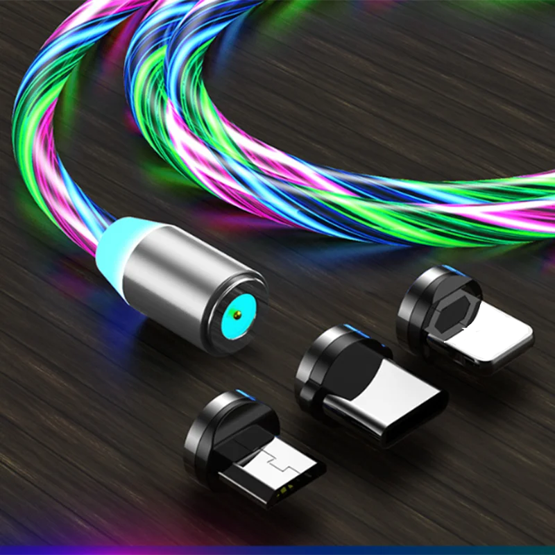 Светящееся магнитное зарядное устройство Tutew со светодиодной подсветкой usb