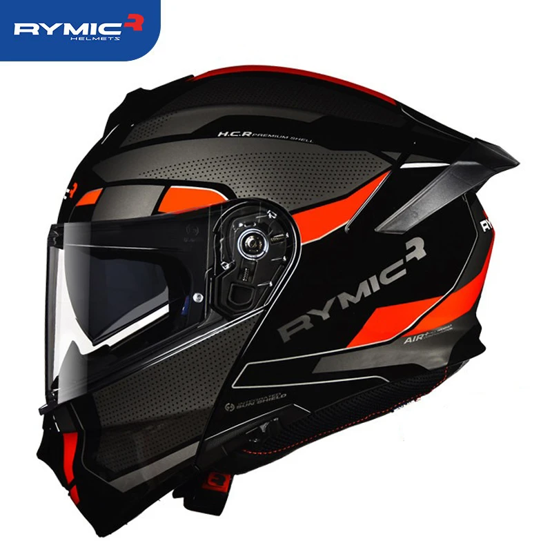 RYMIC Casco abatible arriba para motocicleta, de cara completa|Cascos| - AliExpress