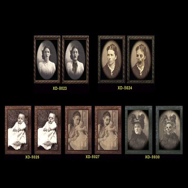 3d рамка для фотографий меняющая лицо призрак украшение вечерние НКИ на Хэллоуин