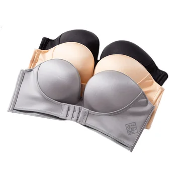 

Strapless underwear, small chest, big sexy, strapless, non steel ring bra
